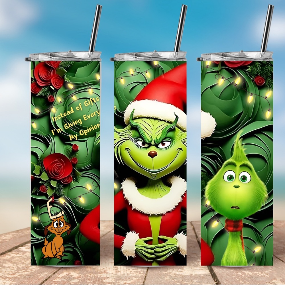 *NEW* Mrs Grinch 20 oz Stainless‎ Steel Tumbler